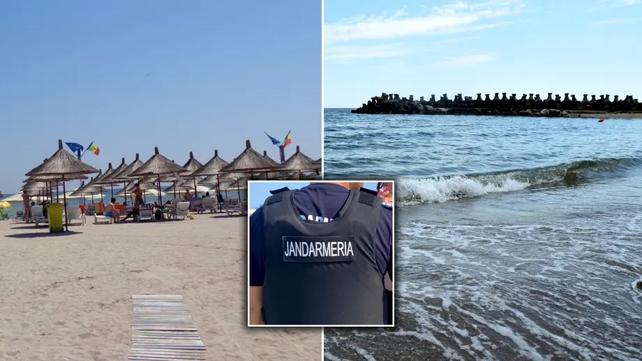 Turist incatusat si amendat de jandarmi pe o plaja din Venus Barbatul refuza sa iasa din mare desi era arborat steagul rosu