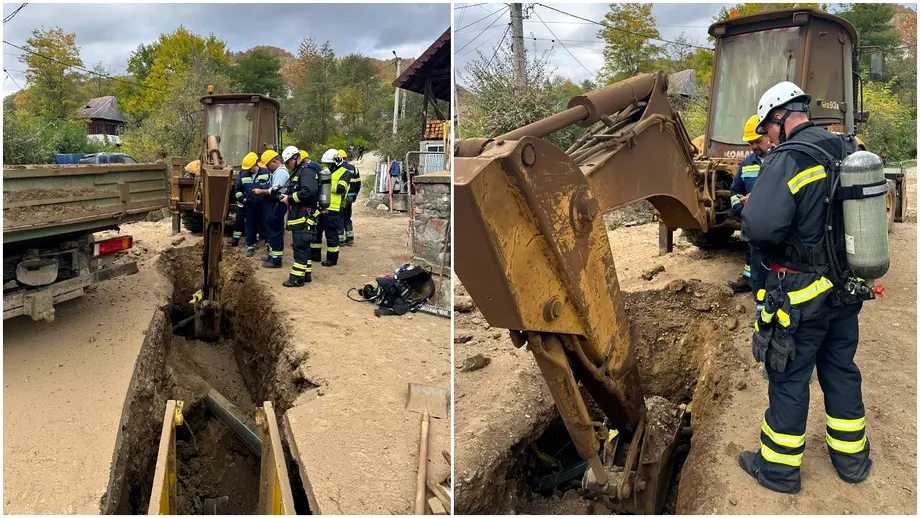Conducta de gaze din Valcea sparta de niste muncitori in timpul unor lucrari Zeci de persoane au fost evacuate